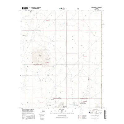 2014 Map of Chevelon Butte, 2014 Print