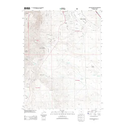 2013 Map of Cheyenne Mountain, 2013 Print