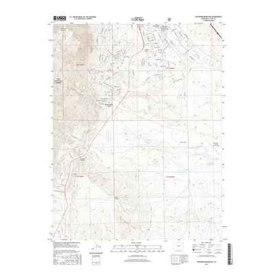 2016 Map of Cheyenne Mountain, 2016 Print