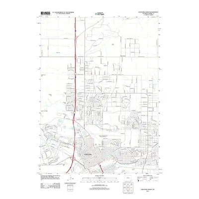 2012 Map of Cheyenne North, 2012 Print