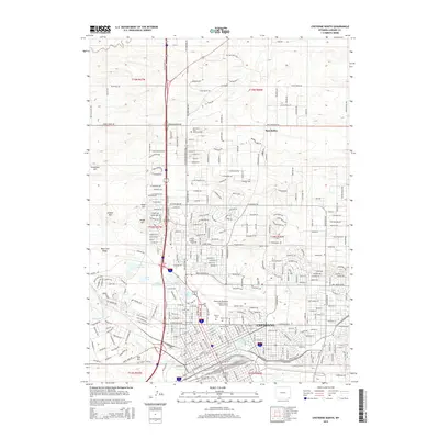 2015 Map of Cheyenne North, 2015 Print