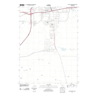 2010 Map of Cheyenne South, 2010 Print