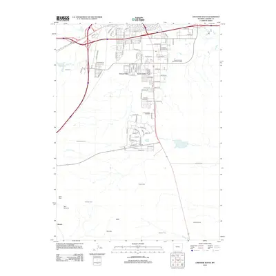 2012 Map of Cheyenne South, 2012 Print