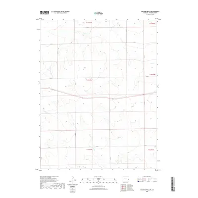 2019 Map of Cheyenne Wells SW, 2019 Print