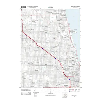 2012 Map of Chicago Loop, 2012 Print