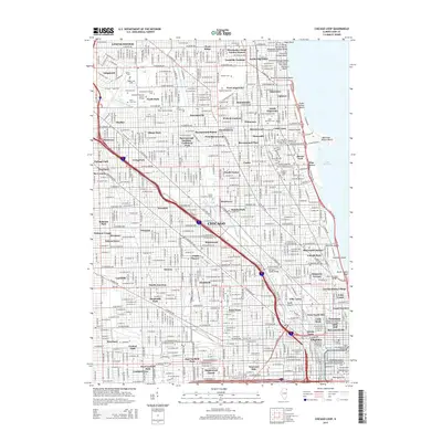 2015 Map of Chicago Loop, 2015 Print