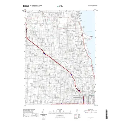 2021 Map of Chicago Loop, 2021 Print