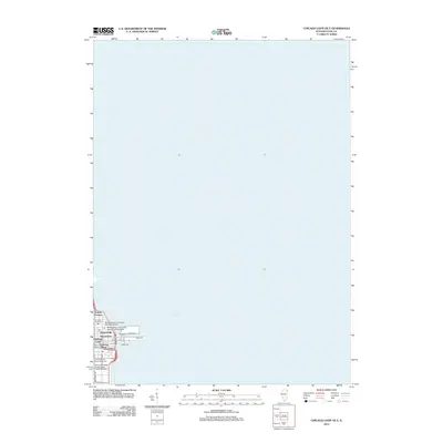 2012 Map of Chicago Loop OE E, 2012 Print