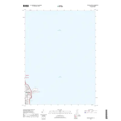 2018 Map of Chicago Loop OE E, 2018 Print