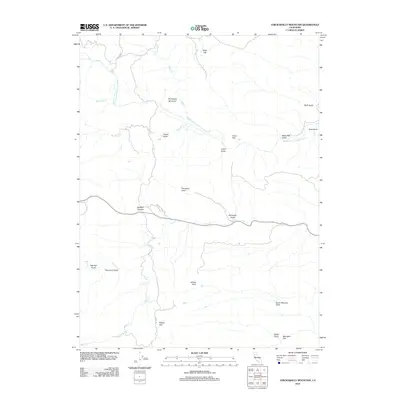 2012 Map of Chickabally Mountain, 2012 Print