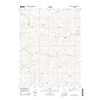 2015 Map of Chickabally Mountain, 2015 Print