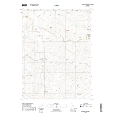 2018 Map of Chickabally Mountain, 2018 Print