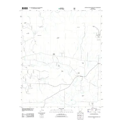 2011 Map of Chickalah Mountain East, 2011 Print
