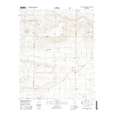 2014 Map of Chickalah Mountain East, 2014 Print