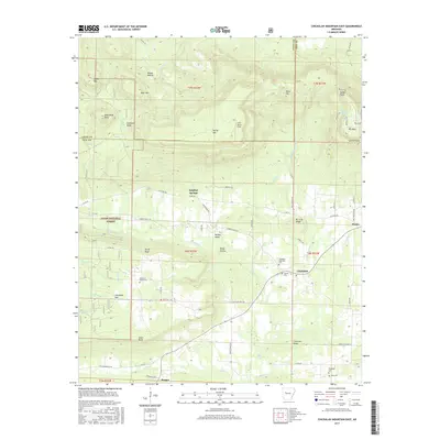 2017 Map of Chickalah Mountain East, 2017 Print
