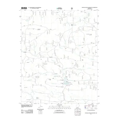 2011 Map of Chickalah Mountain West, 2011 Print