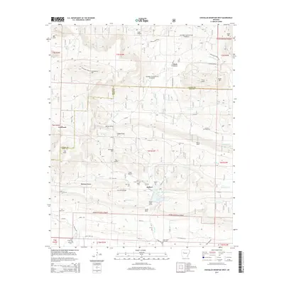 2014 Map of Chickalah Mountain West, 2014 Print