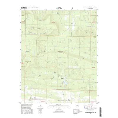 2017 Map of Chickalah Mountain West, 2017 Print