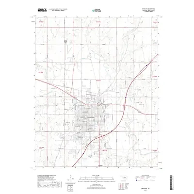 2018 Map of Chickasha, 2018 Print