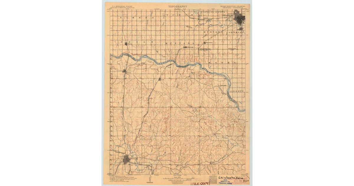 1900 1909 Maps of Settler 39 s Ridge - Chickasha Grady County Ok Usgs Topo 1904 Og 1200x630
