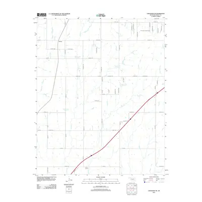 2012 Map of Chickasha NE, 2012 Print