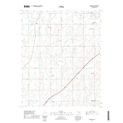 2018 Map of Chickasha NE, 2018 Print