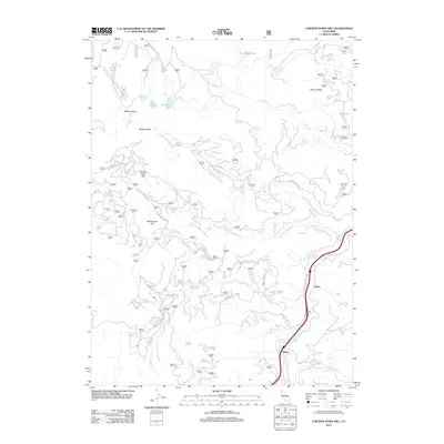 2012 Map of Chicken Hawk Hill, 2012 Print