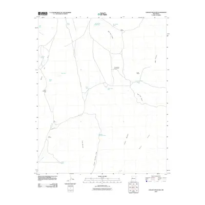 2010 Map of Chicken Mountain, 2010 Print