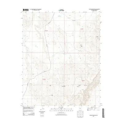 2013 Map of Chicken Mountain, 2013 Print