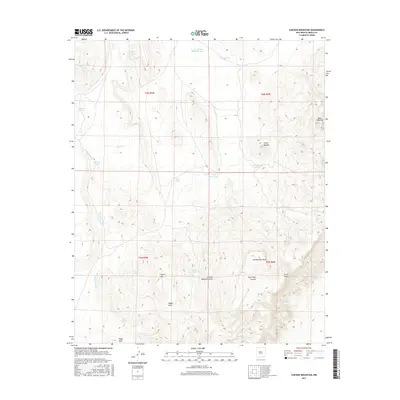 2017 Map of Chicken Mountain, 2017 Print