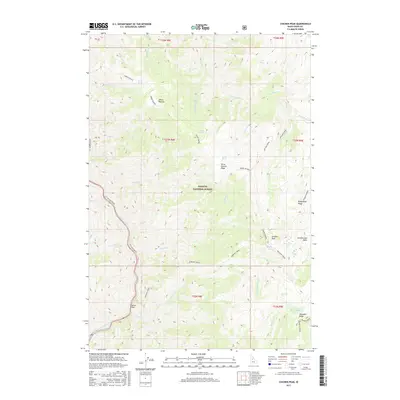 2017 Map of Chicken Peak, 2017 Print
