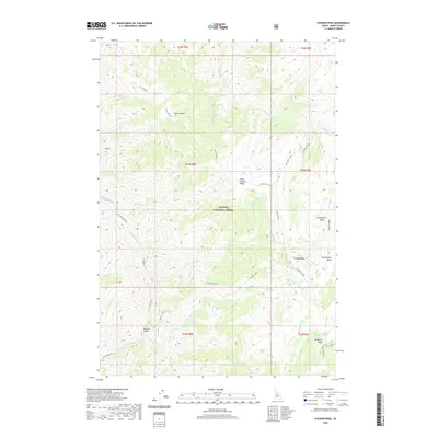 2020 Map of Chicken Peak, 2020 Print