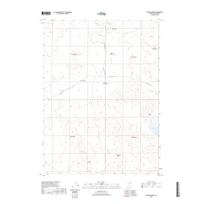 2018 Map of Chicken Springs, 2018 Print