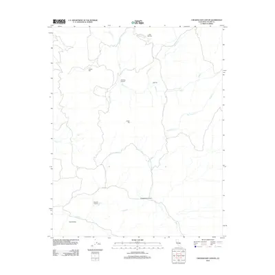 2012 Map of Chickencoop Canyon, 2012 Print