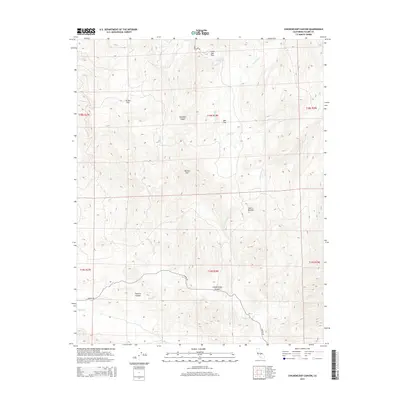 2015 Map of Chickencoop Canyon, 2015 Print