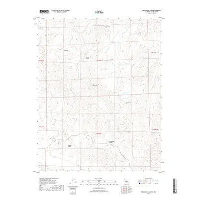 2018 Map of Chickencoop Canyon, 2018 Print