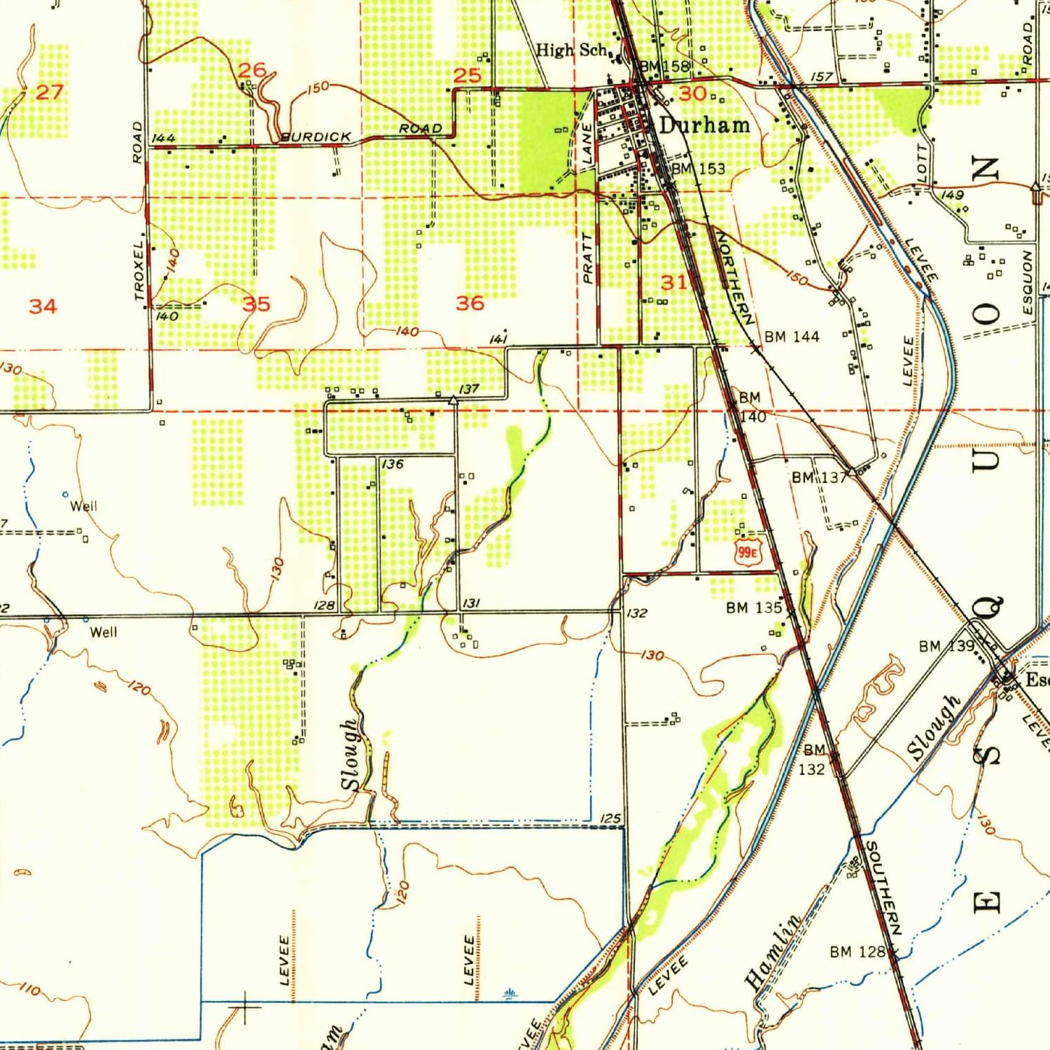 1949 Map of Chico, CA — High-Res | Pastmaps
