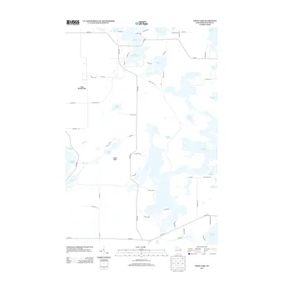 2013 Map of Chief Lake, 2013 Print