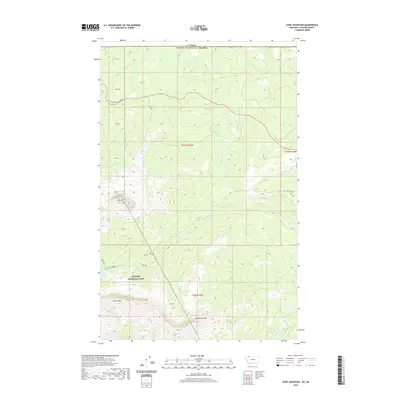 2020 Map of Chief Mountain, 2020 Print