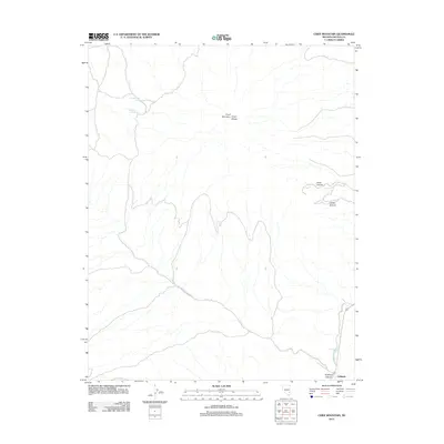 2012 Map of Chief Mountain, 2012 Print