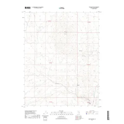 2018 Map of Chief Mountain, 2018 Print