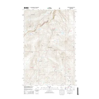 2014 Map of Chikamin Peak, 2014 Print
