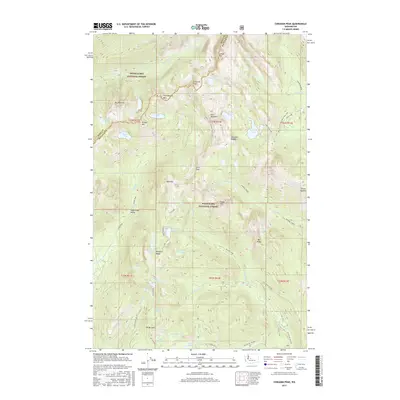 2017 Map of Chikamin Peak, 2017 Print