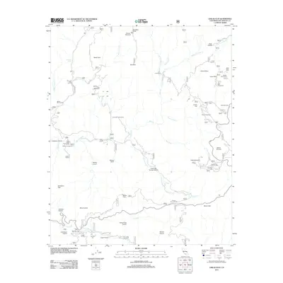 2012 Map of Chilao Flat, 2012 Print