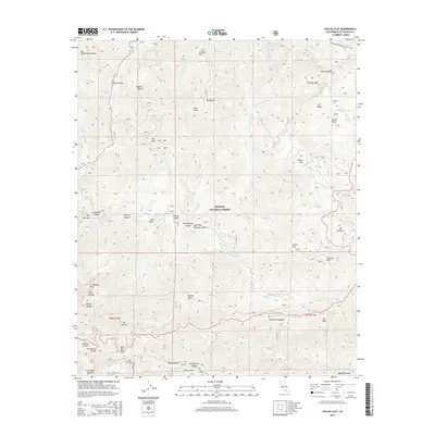 2015 Map of Chilao Flat, 2015 Print