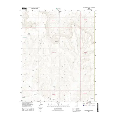 2014 Map of Chilchinbito Canyon, 2014 Print