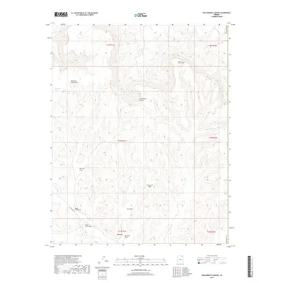 2018 Map of Chilchinbito Canyon, 2018 Print