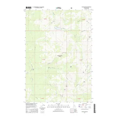2017 Map of Chilcoot Peak, 2017 Print