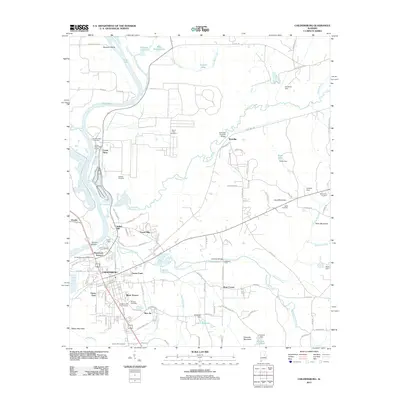2011 Map of Childersburg, 2011 Print