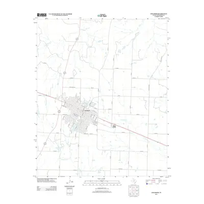2012 Map of Childress, 2012 Print